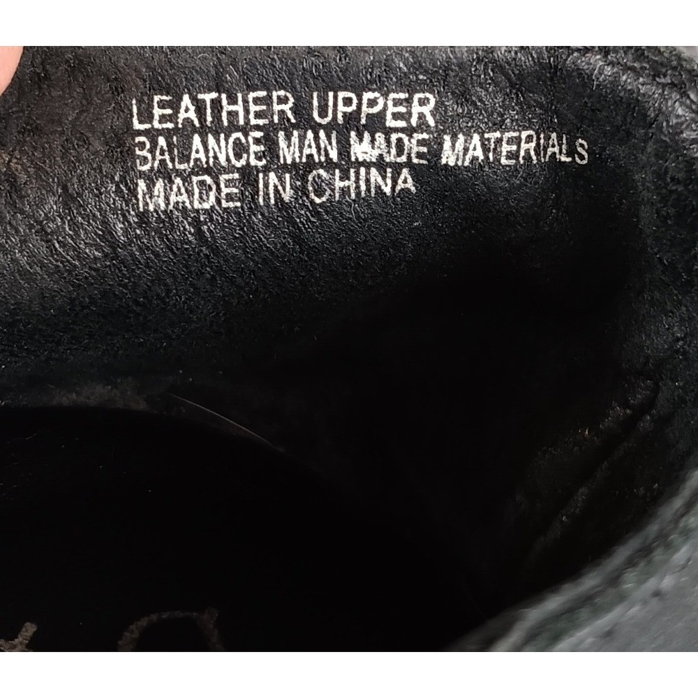 Born boc Black Leather Wedge Mary‎ Jane Cutout Sandals Women Size 6M - Picture 7 of 9